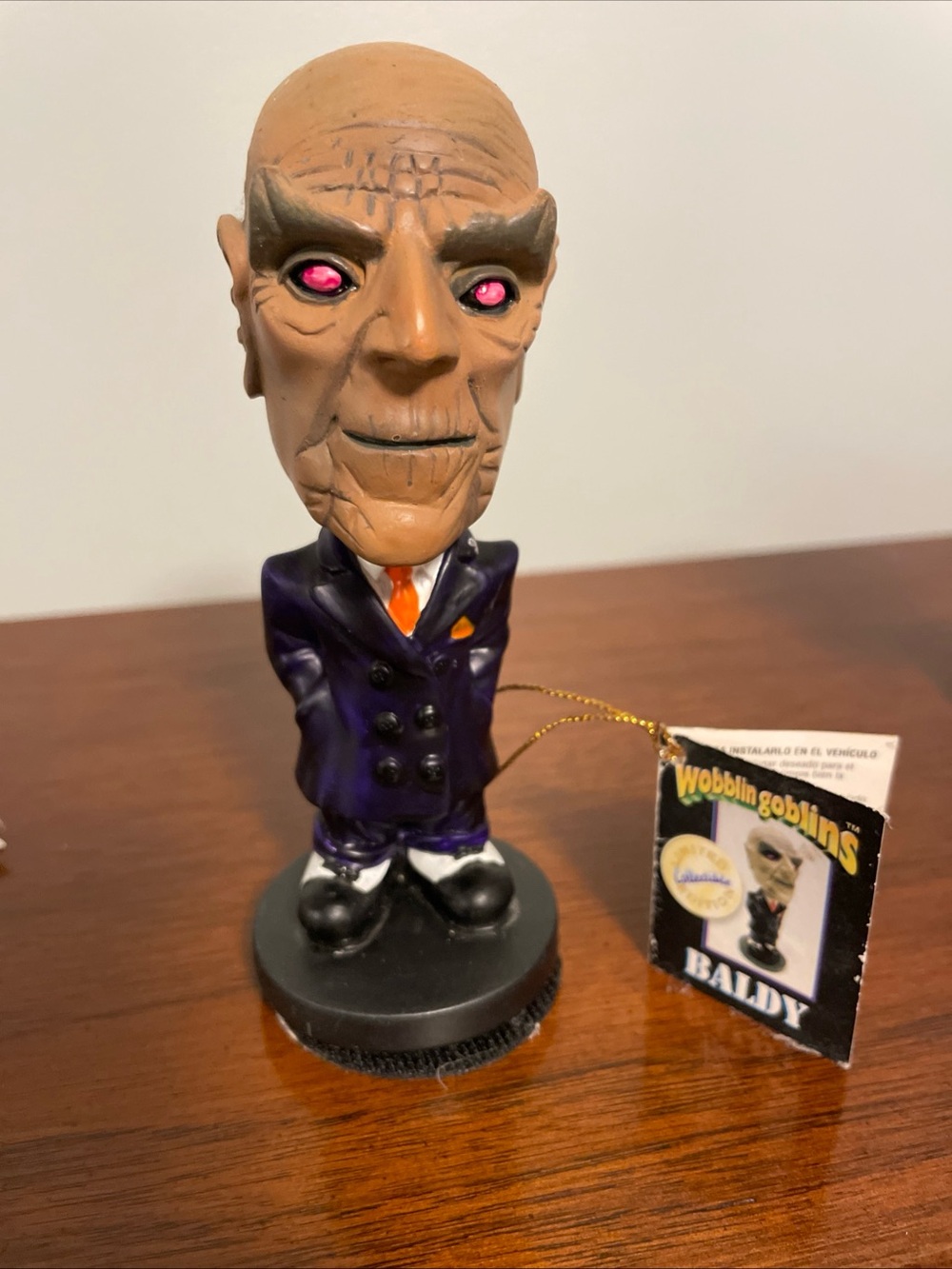 2001 Wobblin Goblins BALDY Bobblehead Monster Halloween Collectible